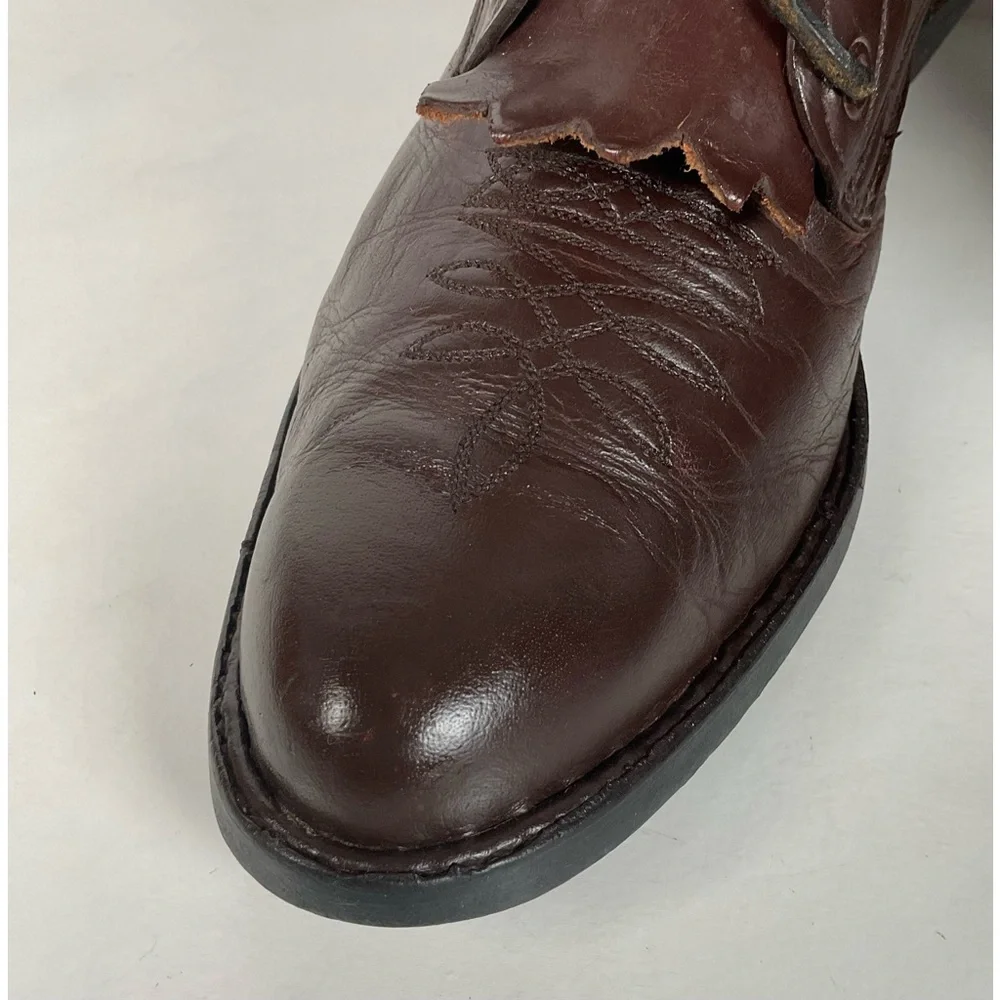 Custom Kiltie Packer Boots | Dark Brown | Men’s 9 D